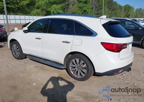 2015 Acura Mdx Technology Package from USA, damaged, VIN 5FRYD4H42FB010236